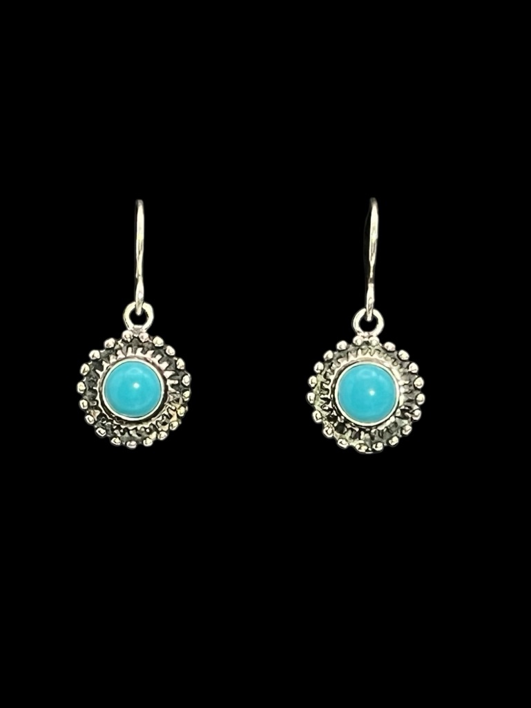Sundance Sterling Silver Turquoise Dangle Earrings